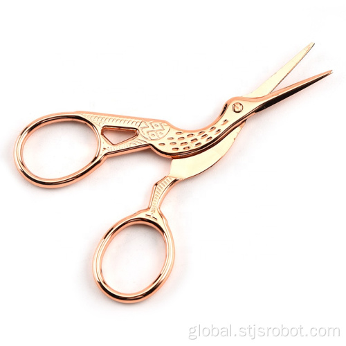 Eyebrow Scissors Tailoring sewing scissors cloth fabric rose gold embroidery scissors stork scissors Factory